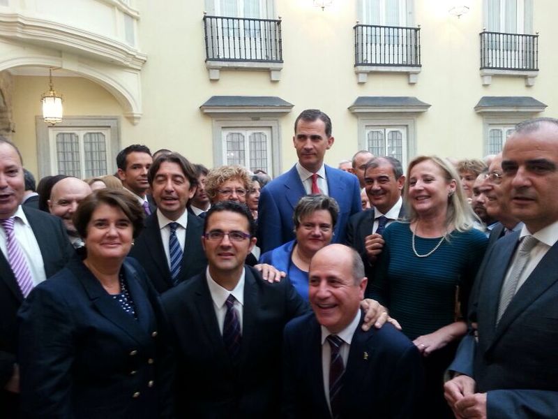 J. Antonio Pedreño asiste a la recepción del Rey con representantes de la solidaridad social