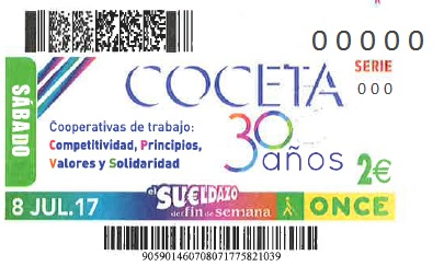 El Cupón de la ONCE conmemoró el 30 aniversario de COCETA