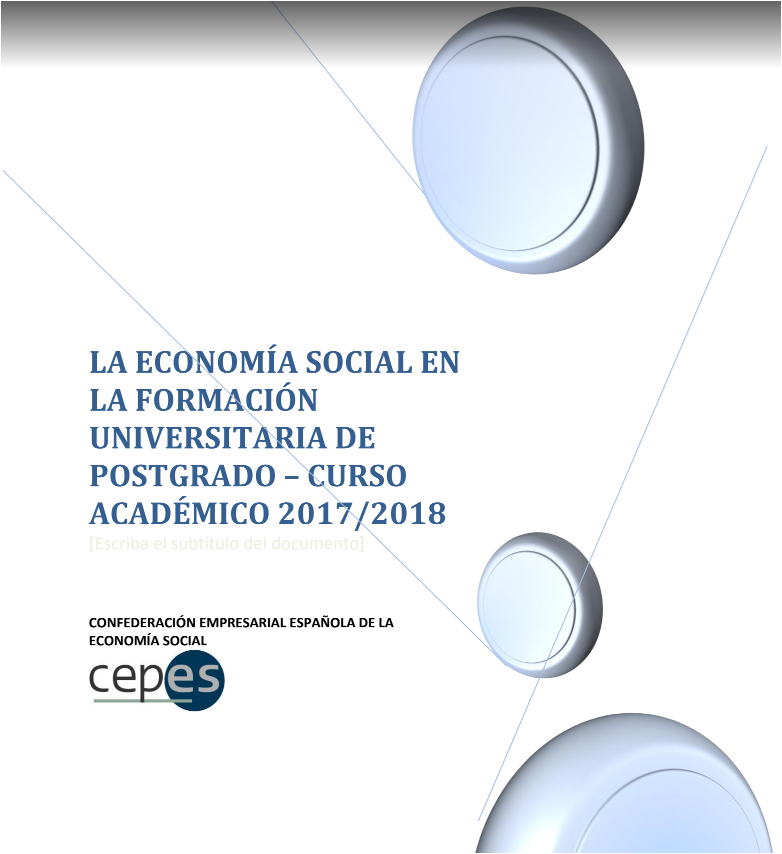 CEPES informa que la mayoría de las universidades españolas ofrecen formación de postgrado sobre Economía Social